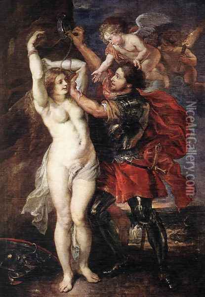 Perseus Liberating Andromeda 1639-40 Oil Painting - Peter Paul Rubens
