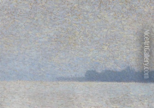 Attersee - Leichte Sonne Nach Regen & Nebel Oil Painting - Rudolf Junk