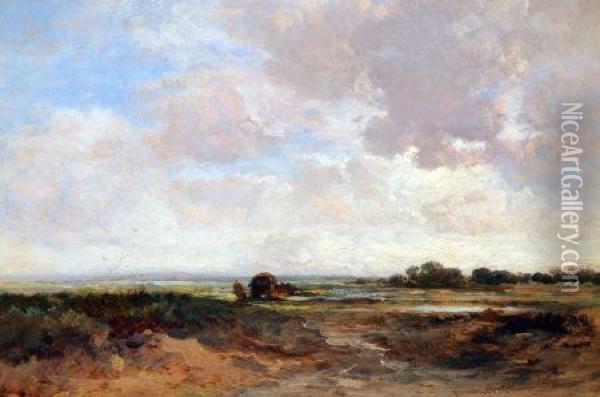 Near Bramber, Sussex Oil Painting - James Webb