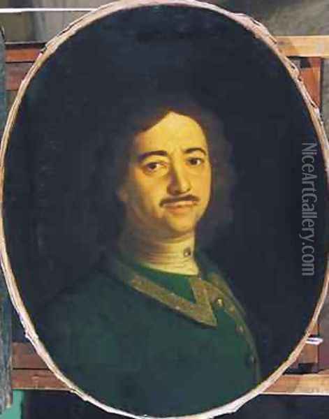 Portrait of Peter the Great 1672-1725 Oil Painting - Ivan Nikitich Nikitin