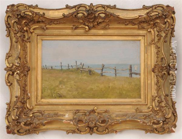 Fence By The Sea Oil Painting - Julien Dupre