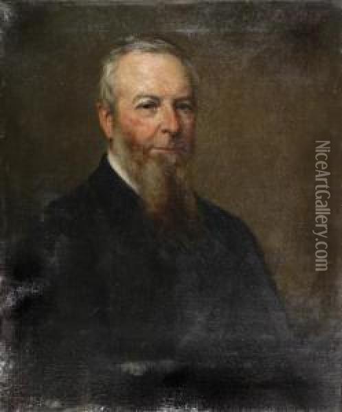 Portrait Of A Bearded Gentleman Oil Painting - George Peter Alexander