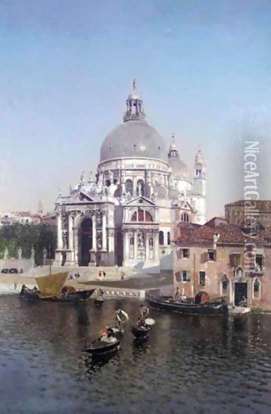 Santa Maria Della Salute, Venice Oil Painting - Martin Rico y Ortega