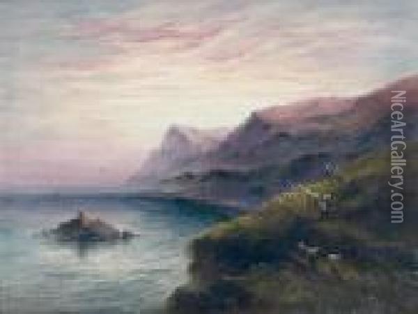 Channel Island Coastal Landscape Oil Painting - S.L. Kilpack