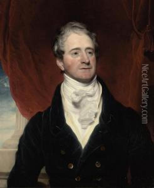 Portrait Of George Watson Taylor (1770-1841), M.p. Oil Painting - Martin Archer Shee