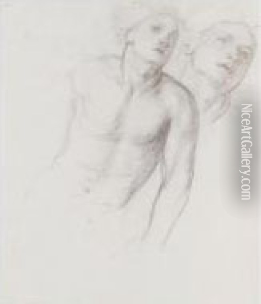 Studies Of A Male Figure Oil Painting - Sir Edward John Poynter