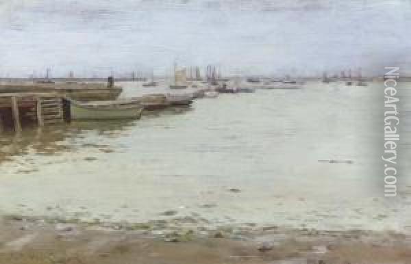 Gowanus Bay Oil Painting - William Merritt Chase