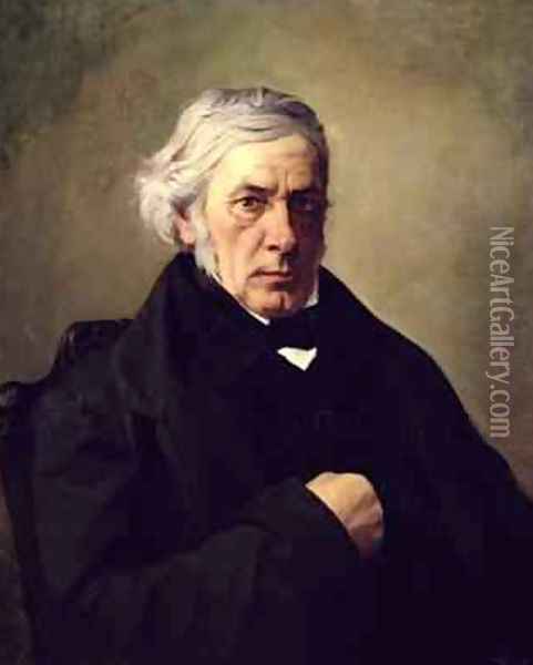 Portrait of Victor Cousin 1792-1867 Oil Painting - Louis Claude Mouchot