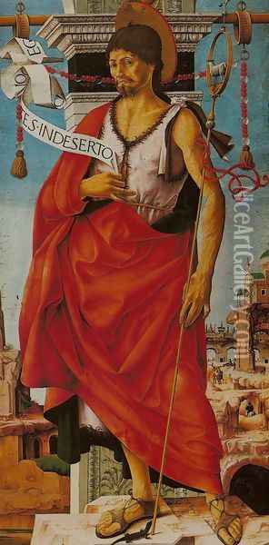 St. John the Baptist (San Giovanni Battista) Oil Painting - Francesco Del Cossa
