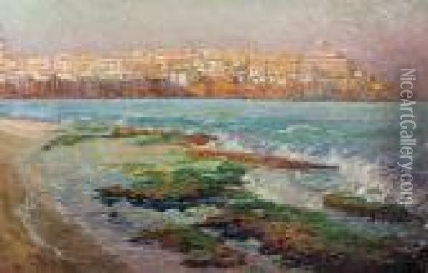 Jaffa - Port Oil Painting - Max Haneman