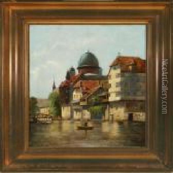 Scenery From Nurnberg, Germany Oil Painting - August Fischer