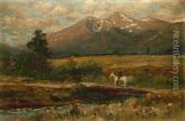 Rider Oil Painting - Charles Partridge Adams