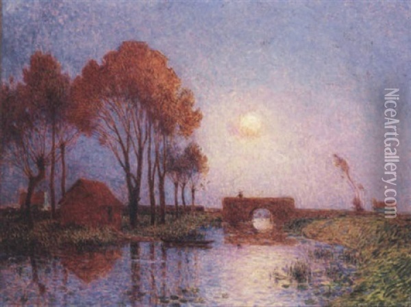 Pont De Pendille Oil Painting - Ferdinand du Puigaudeau