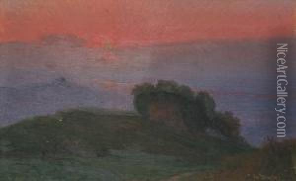 Sunset. Oil Painting - Josef Straka