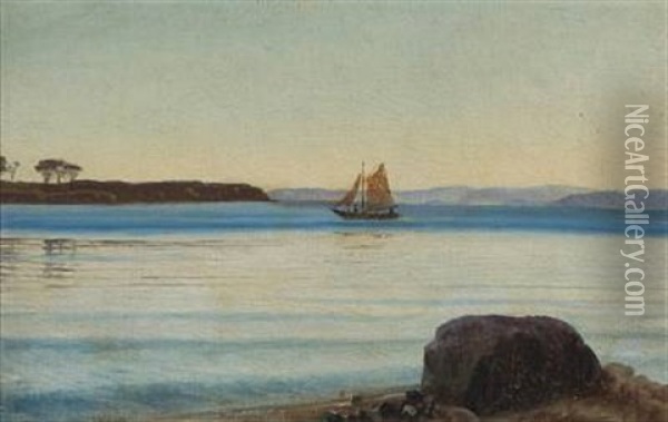 View From Hindsgavl Oil Painting - Vilhelm Peter Karl Kyhn