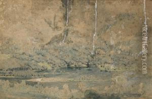 Norweigan Landscape Oil Painting - Francis Danby