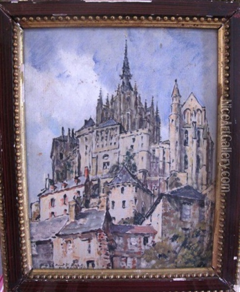 Le Mont Saint-michel Oil Painting - Louis Beroud