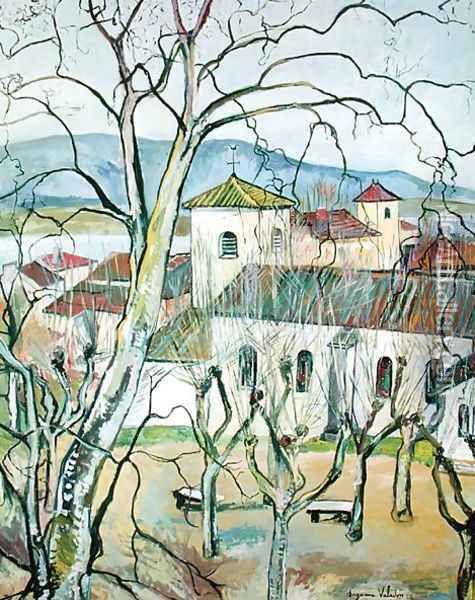 The Village of Saint-Bernard, Ain, 1929 Oil Painting - Suzanne Valadon