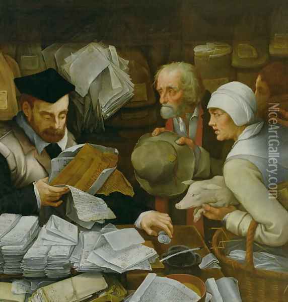 The Tax Collector, 1543 Oil Painting - Paul Vos