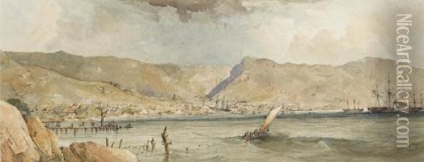 Simon's Town, On The Cape Of Good Hope Oil Painting - Thomas William Bowler