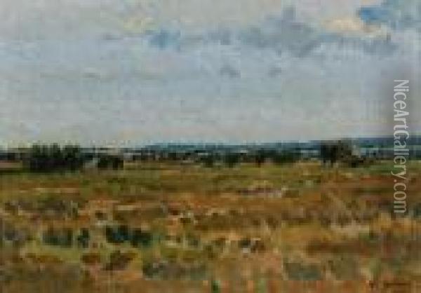 Romney Marsh Oil Painting - Harold Gilman