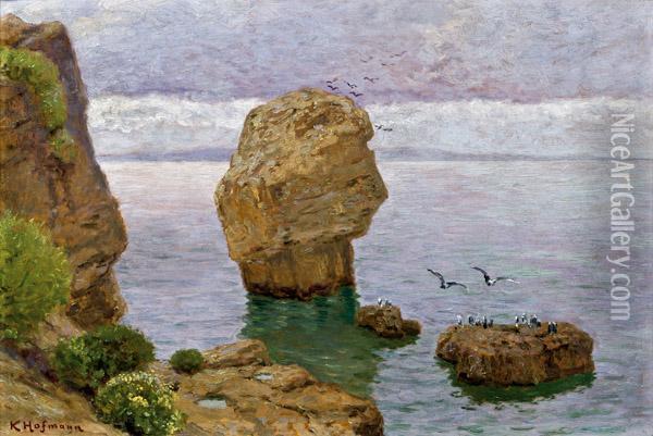 Blick Von Corsika Auf Sardinien Oil Painting - Karl Hofmann