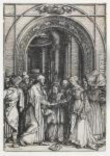 The Betrothal Of The Virgin Oil Painting - Albrecht Durer