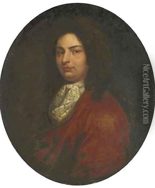 Portrait of a gentleman, identified as John Francis Vigani Oil Painting - English School