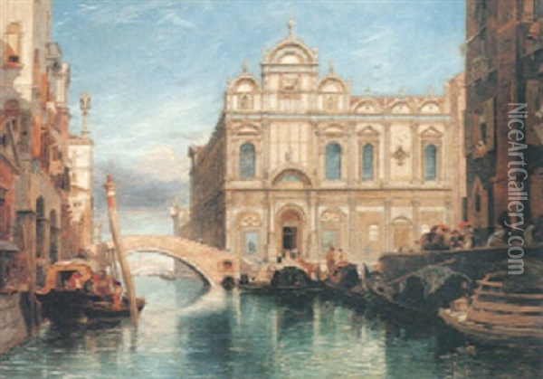 Scuola Di San Marco, Venice Oil Painting - James Holland