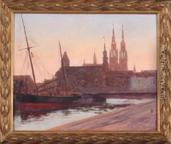 Ostenda, 1909 R. Oil Painting - Mieczyslaw Reyzner