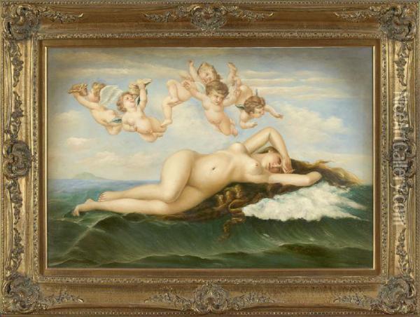 The Birth Of Venus Oil Painting - Alexandre and Jourdan, Adolphe Cabanel