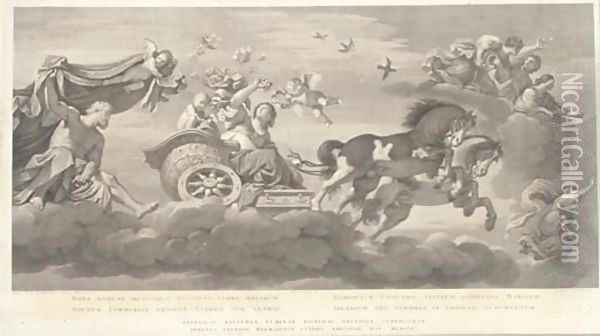 The Chariot of Aurora Oil Painting - Guido Reni And Francisco Barberi