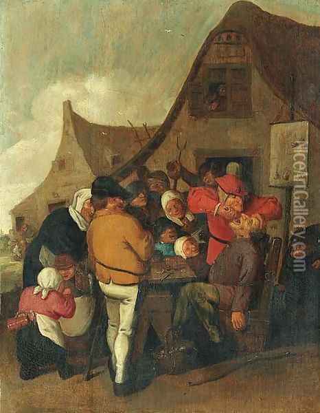 The Dentist Oil Painting - Adriaen Brouwer