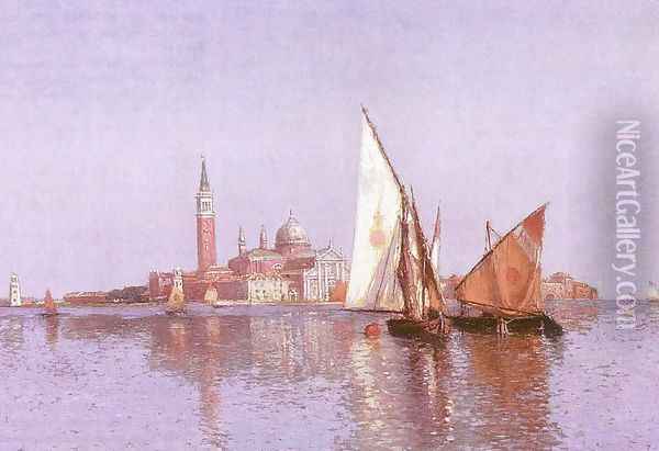 San Giorgio Maggoire, Venice 1899 Oil Painting - John Douglas Woodward