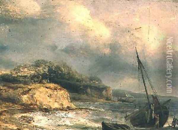 Coastal Scene Oil Painting - Thomas Luny