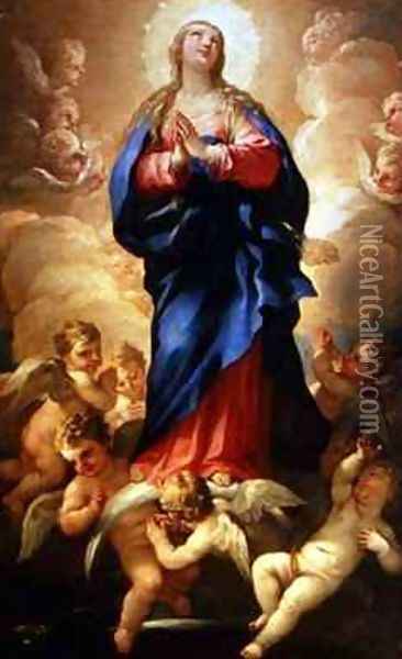 Immaculate Conception Oil Painting - Luca Giordano