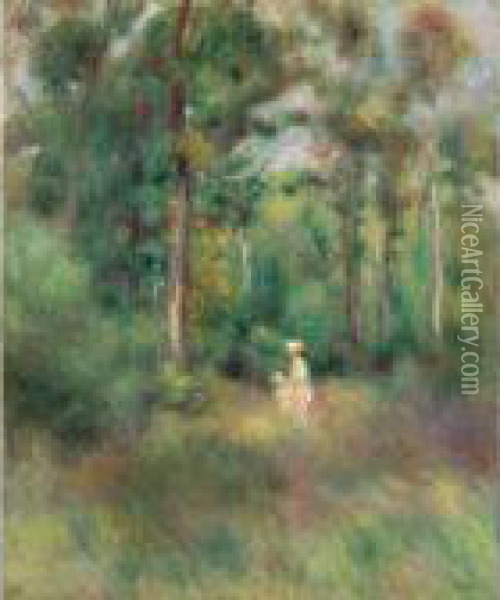 La Foret De Marly Oil Painting - Pierre Auguste Renoir