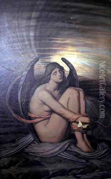 A Soul in Bondage Oil Painting - Elihu Vedder