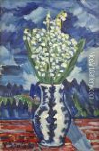 Lily-of-the-valleys Oil Painting - Vaclav Spala