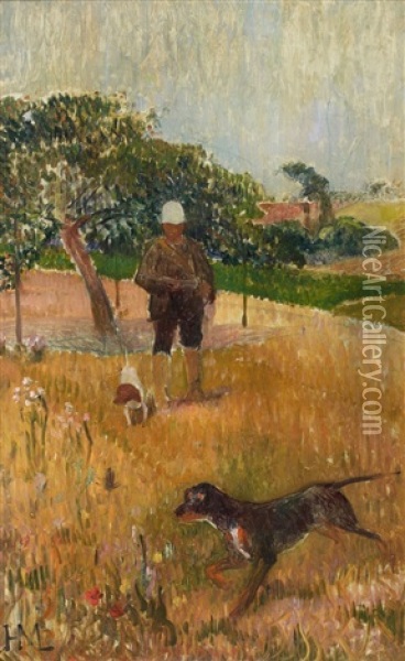 Le Chasseur Oil Painting - Henry Moret