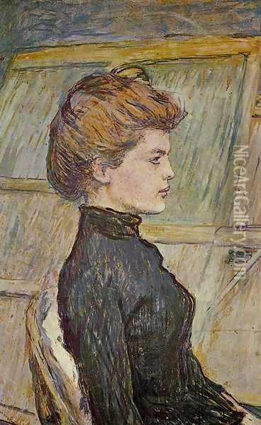 Portrait of Helen (detail) Oil Painting - Henri De Toulouse-Lautrec