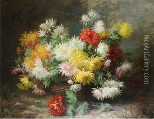 Grande Corbeille De Fleurs Oil Painting - Marthe Elisabeth Barbaud-Koch