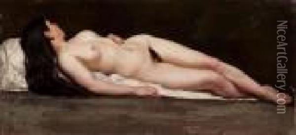 Nudo Femminile Oil Painting - D'Ancona Vito