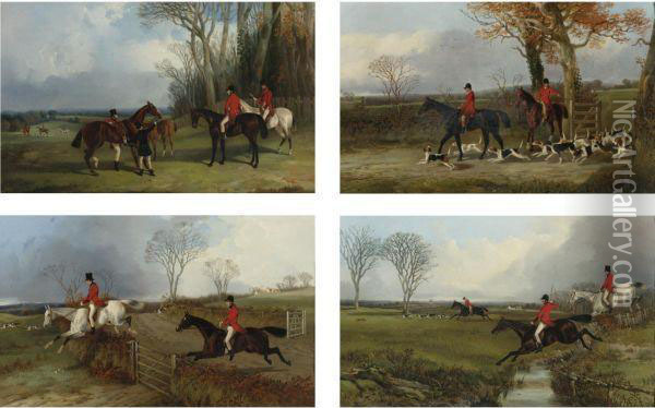 Mounting At Covertside Oil Painting - John Dalby Of York