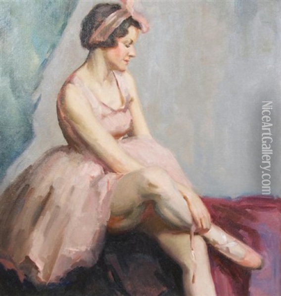 Ballerina Anna Pavlova Oil Painting - Joseph Nash