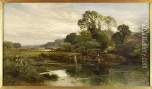 The Old Lock Oil Painting - John Horace Hooper