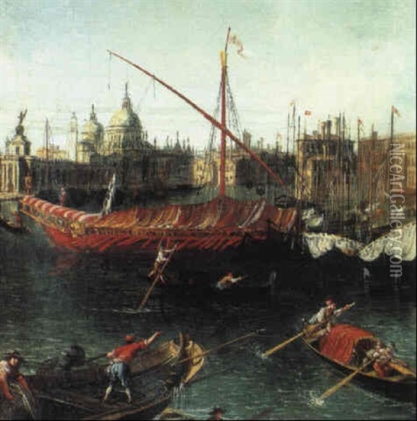 Venetian Views Oil Painting - Michele Marieschi