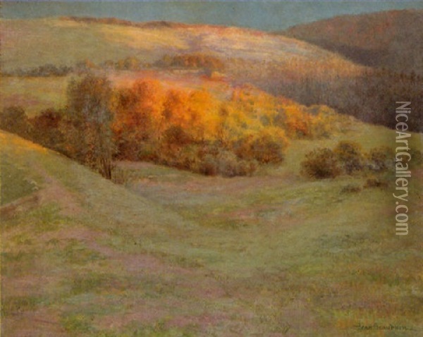 Pourpres D'automne Oil Painting - Jean Beauduin