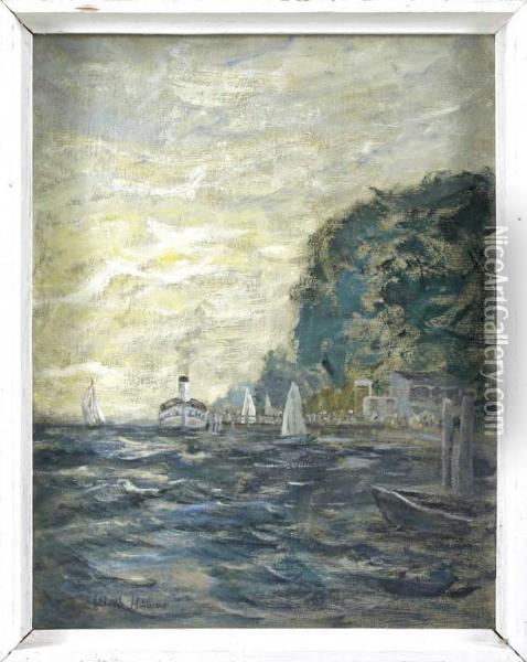 Maritime Szene Oil Painting - Ulrich Hubner