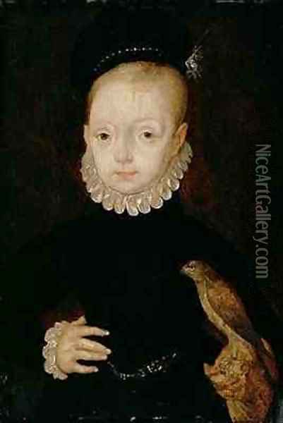 James VI of Scotland and I of England as a boy Oil Painting - Arnold Bronckorst